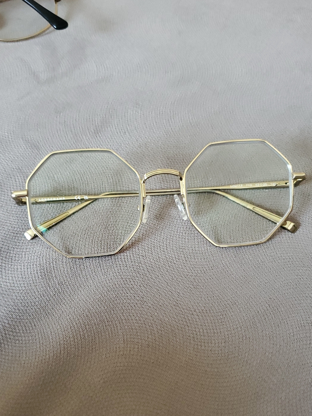 Longchamp Lo 2113 Gold Octagon Metal Frame Glasses